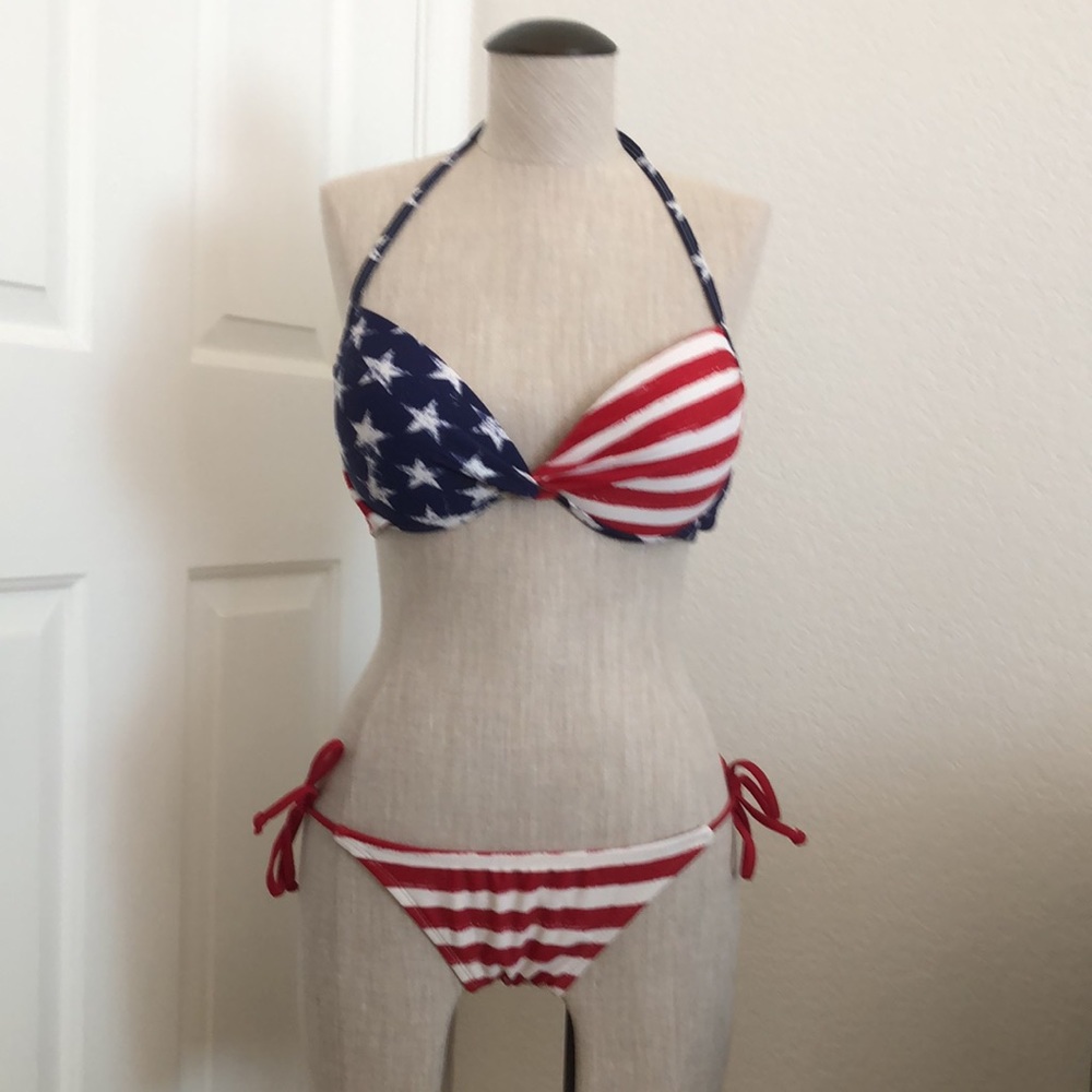 3 Piece Stars & Stripes Bikini Bundle